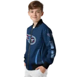 customized tennessee titans chevron arrow navy bomber jacket best selling