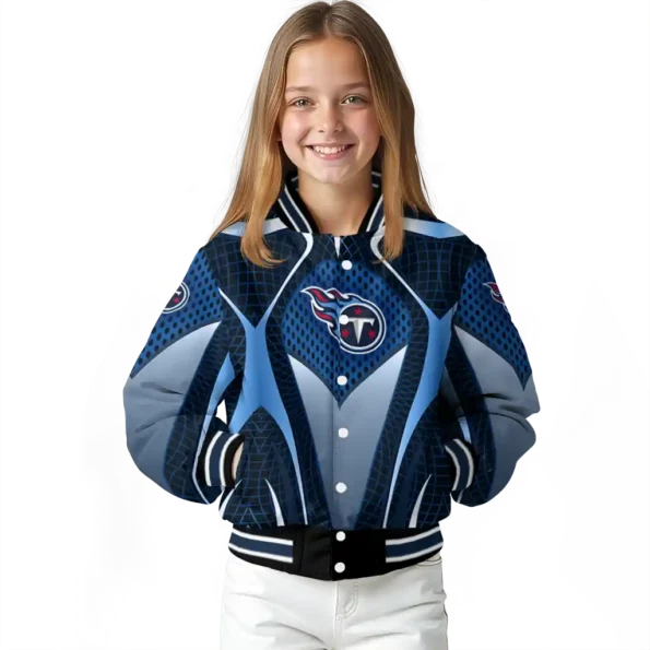 customized tennessee titans mesh chest red crocs black varsity jacket top rated