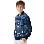 customized tennessee titans pyramid shapes navy bomber jacket best selling