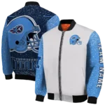 customized tennessee titans speckled arms navy gray bomber jacket best selling