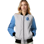 customized tennessee titans speckled arms navy gray bomber jacket best selling