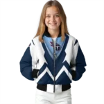 customized tennessee titans v stripes navy white bomber jacket best selling