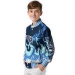 customized tennessee titans winged blaze navy white varsity jacket best selling
