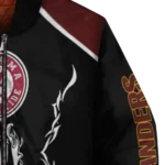 customized washington commanders claw blood burgundy black bomber jacket best selling