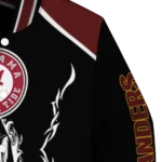 customized washington commanders claw blood burgundy black varsity jacket best selling
