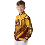 customized washington commanders star burst burgundy varsity jacket best selling