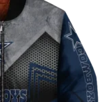 dallas cowboys arrow layer blue black bomber jacket best selling