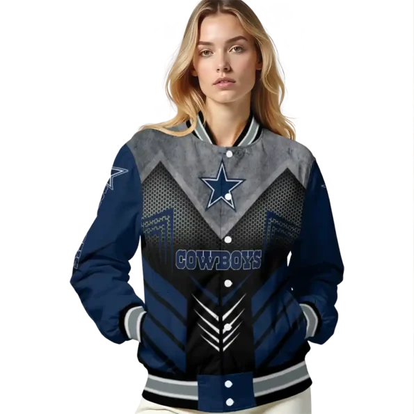 dallas cowboys arrow layer blue black varsity jacket latest model.webp