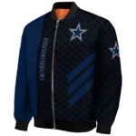 dallas cowboys triple side stripes blue black bomber jacket best selling