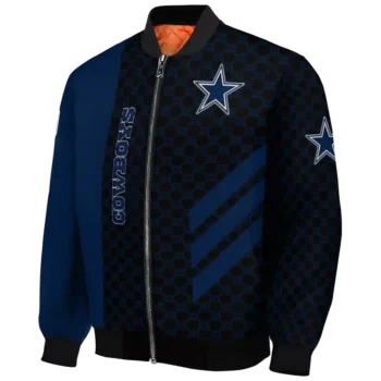 dallas cowboys triple side stripes blue black bomber jacket best selling