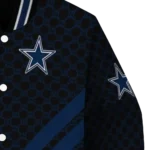 dallas cowboys triple side stripes blue black varsity jacket best selling.webp