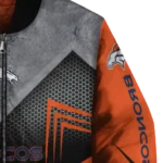 denver broncos arrow layer orange black bomber jacket best selling