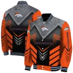 denver broncos arrow layer orange black varsity jacket best selling.webp