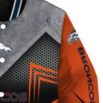 denver broncos arrow layer orange black varsity jacket best selling.webp