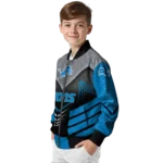 detroit lions arrow layer blue black bomber jacket best selling