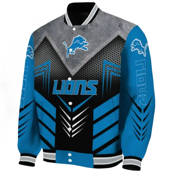 detroit lions arrow layer blue black varsity jacket best selling.webp