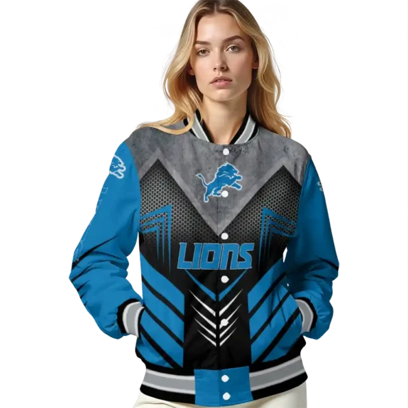 detroit lions arrow layer blue black varsity jacket latest model.webp