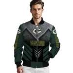 green bay packers arrow layer green black bomber jacket best selling