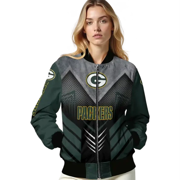 green bay packers arrow layer green black bomber jacket latest model