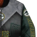 green bay packers arrow layer green black bomber jacket best selling