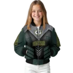 green bay packers arrow layer green black bomber jacket best selling