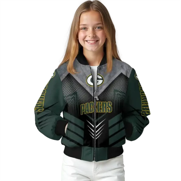 green bay packers arrow layer green black bomber jacket top rated