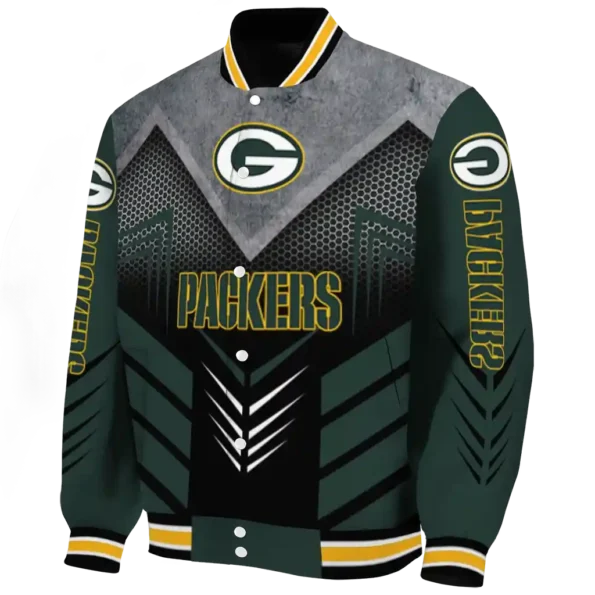 green bay packers arrow layer green black varsity jacket best selling.webp