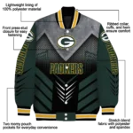 green bay packers arrow layer green black varsity jacket best selling.webp