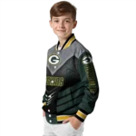 green bay packers arrow layer green black varsity jacket best selling.webp