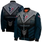 houston texans arrow layer blue black bomber jacket best selling