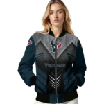 houston texans arrow layer blue black bomber jacket best selling