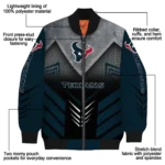 houston texans arrow layer blue black bomber jacket best selling