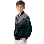 houston texans arrow layer blue black bomber jacket best selling