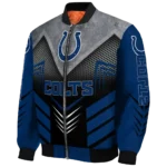 indianapolis colts arrow layer blue black bomber jacket best selling