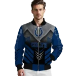 indianapolis colts arrow layer blue black bomber jacket best selling