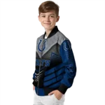 indianapolis colts arrow layer blue black bomber jacket best selling
