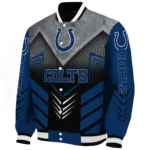 indianapolis colts arrow layer blue black varsity jacket best selling.webp