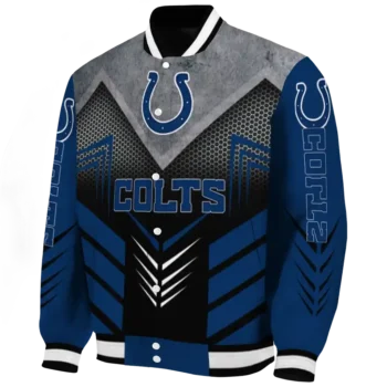 indianapolis colts arrow layer blue black varsity jacket best selling.webp
