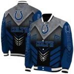 indianapolis colts arrow layer blue black varsity jacket best selling.webp