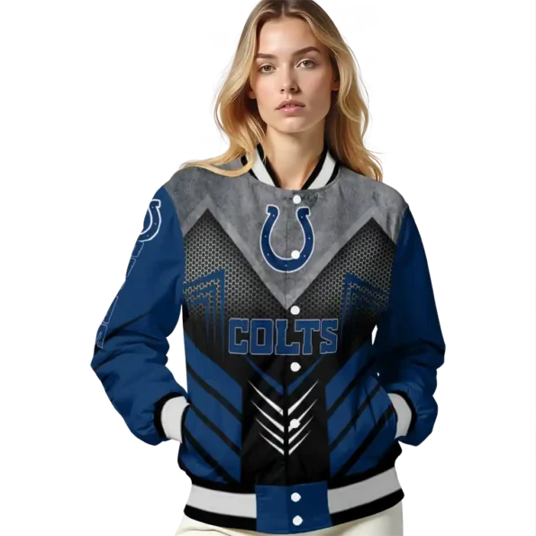 indianapolis colts arrow layer blue black varsity jacket latest model.webp