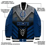 indianapolis colts arrow layer blue black varsity jacket best selling.webp