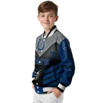 indianapolis colts arrow layer blue black varsity jacket best selling.webp