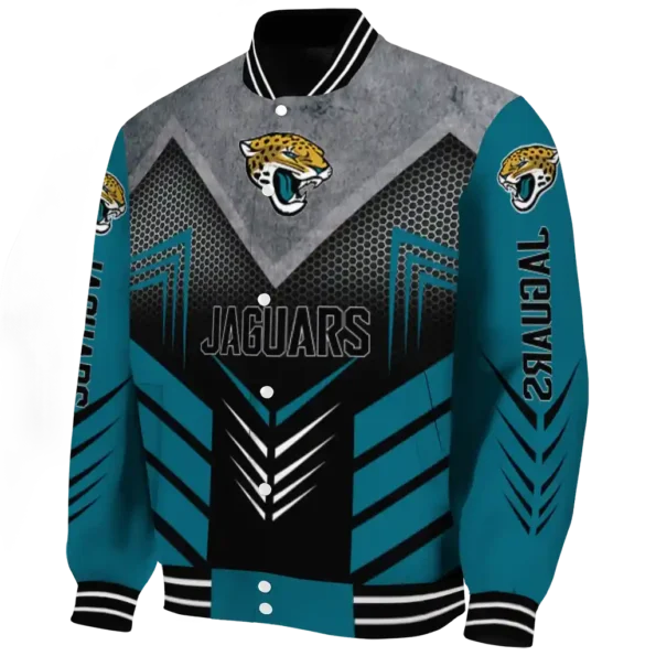 jacksonville jaguars arrow layer teal black varsity jacket best selling.webp