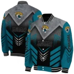 jacksonville jaguars arrow layer teal black varsity jacket best selling.webp
