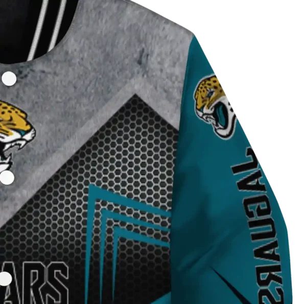 jacksonville jaguars arrow layer teal black varsity jacket premium grade.webp