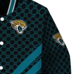 jacksonville jaguars triple side stripes teal black varsity jacket best selling.webp