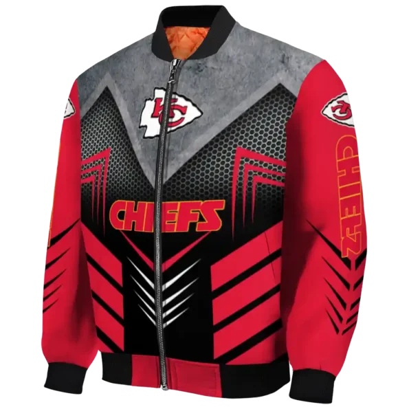 kansas city chiefs arrow layer red black bomber jacket best selling