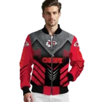 kansas city chiefs arrow layer red black bomber jacket best selling