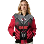 kansas city chiefs arrow layer red black bomber jacket best selling