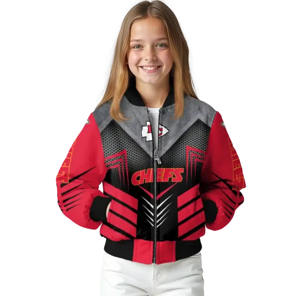 kansas city chiefs arrow layer red black bomber jacket top rated